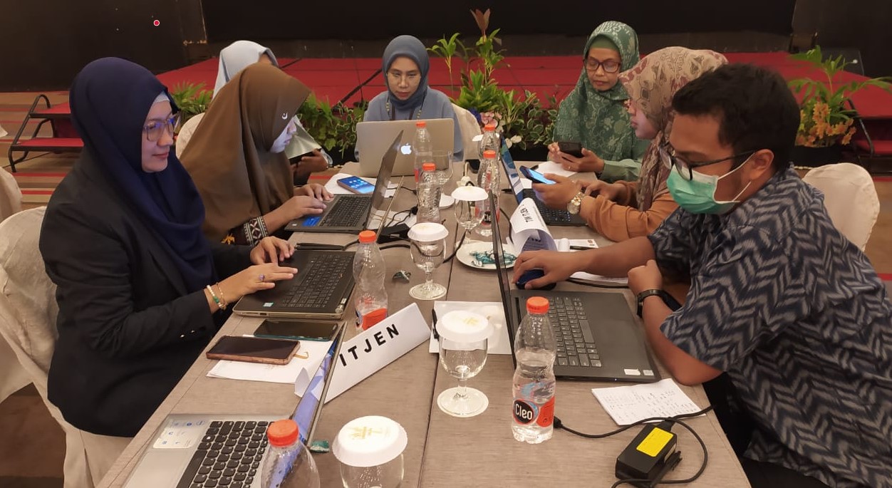 Finalkan Program dan Anggaran Tahun 2024, BB Labkesmas Yogyakarta ikuti Desk Pagu Alokasi Anggaran